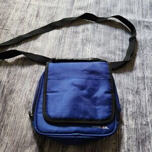 Nintendo DS Blue Messenger‎ Bag Crossbody Case Travel Shoulder Bag